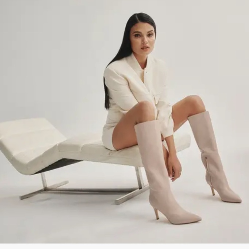MARC FISHER POINTED TOE KNEE BOOT